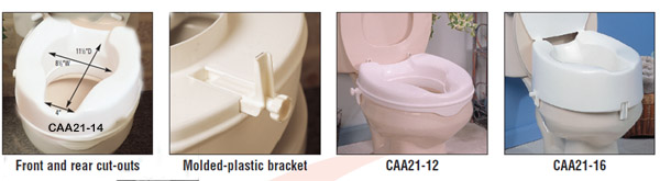 SAVANAH RAISED TOILET SEAT, Without Lid